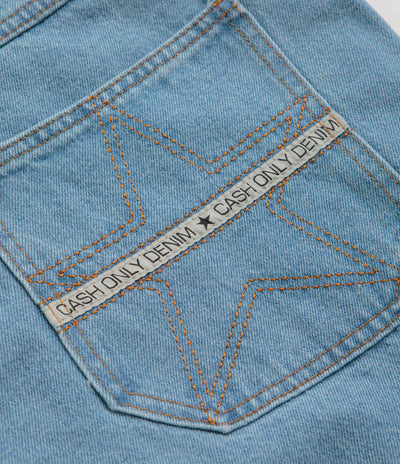 Cash Only Athletics Denim Shorts - Washed Indigo