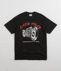 Cash Only Boombox T-Shirt in Black
