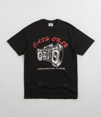 Cash Only Boombox T-Shirt - Black