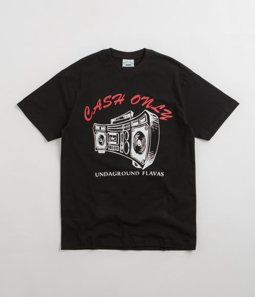 Cash Only Boombox T-Shirt - Black