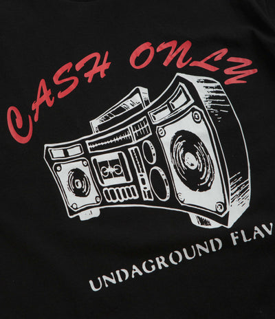 Cash Only Boombox T-Shirt - Black
