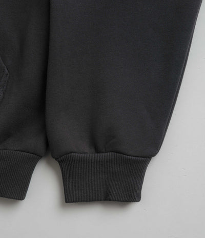 Cash Only Campus Zip-Thru Hoodie in Black and Blue