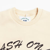 Cash Only Car Embroidered Crewneck Sweatshirt - Cream thumbnail