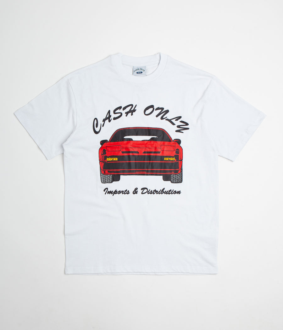 Cash Only Car T-Shirt - White