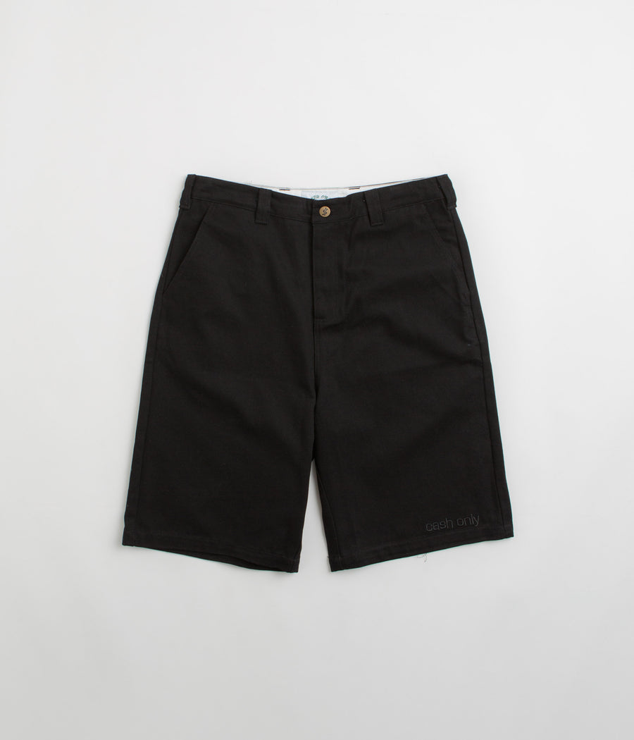 Cash Only Halfway Shorts in Black