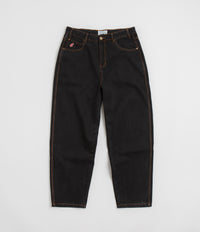 Cash Only Logo Baggy Jeans - Washed Black / Black | Flatspot