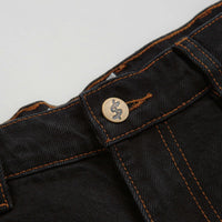 Cash Only Logo Denim Shorts - Washed Black thumbnail