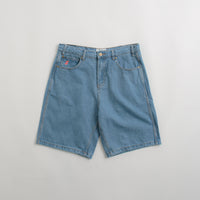 Cash Only Logo Denim Shorts - Washed Indigo thumbnail