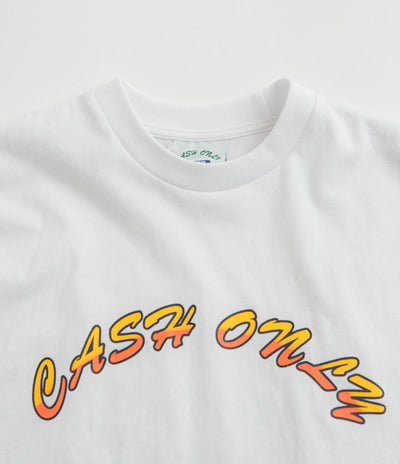 Cash Only Logo T-Shirt - White / Yellow