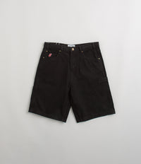 Cash Only Records Denim Shorts in Black