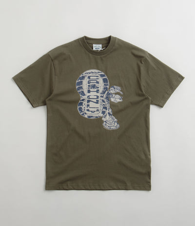 Cash Only Stomp T-Shirt in Army