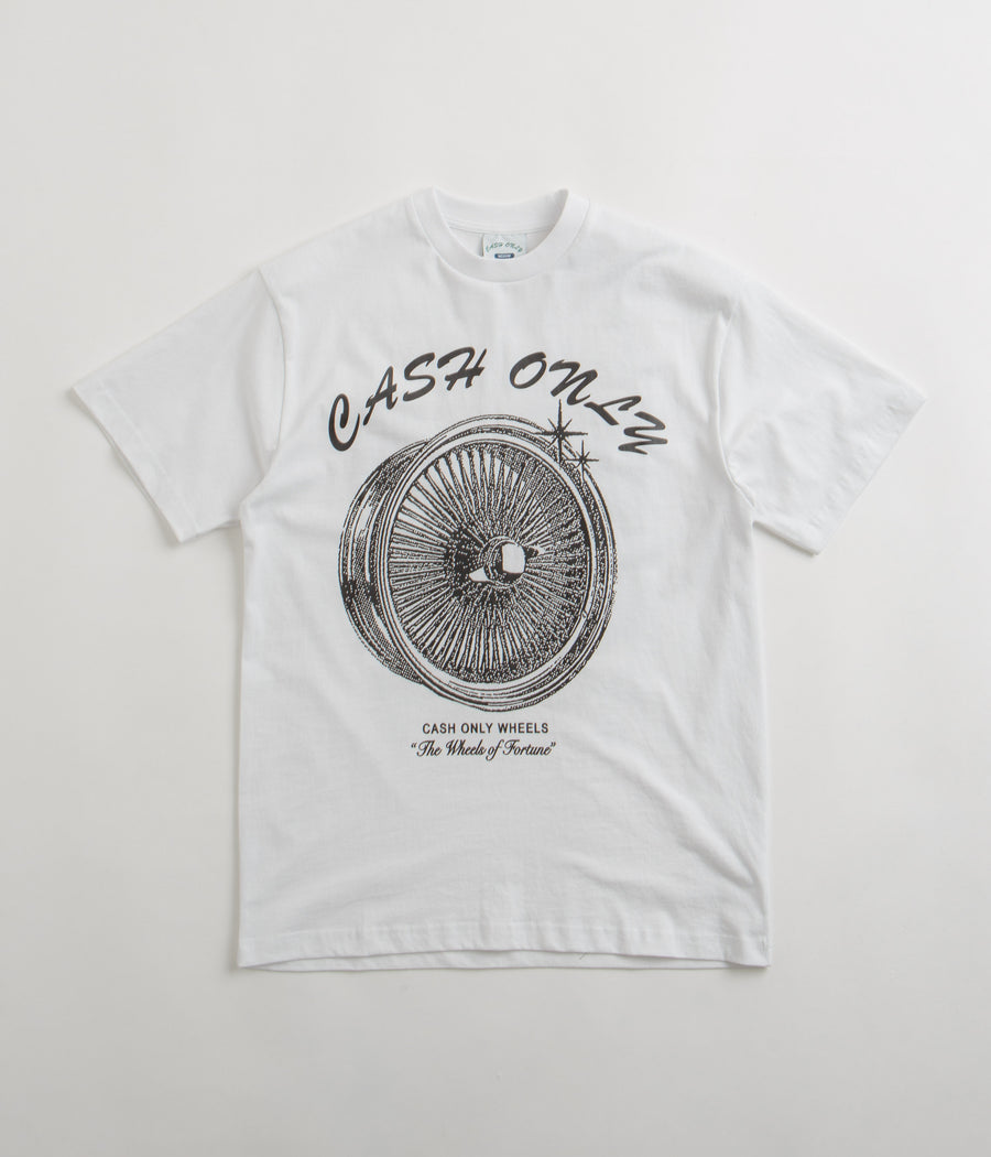 Cash Only Wheels T-Shirt - White