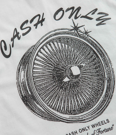 Cash Only Wheels T-Shirt - White