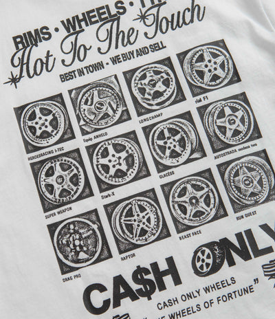 Cash Only Wheels T-Shirt in White