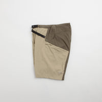 Cayl Bloc Shorts in Beige thumbnail