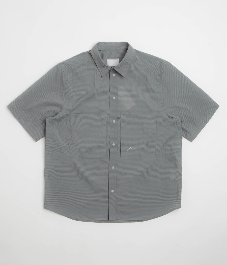 Cayl CHK 2Pocket Short Sleeve Shirt in Dark Grey