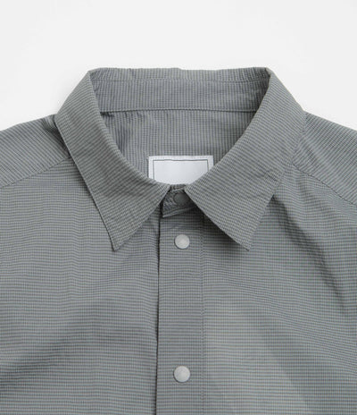 Cayl CHK 2Pocket Short Sleeve Shirt in Dark Grey