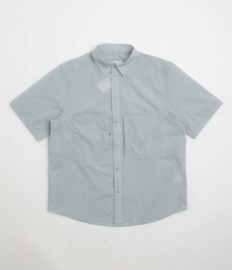 Cayl CHK 2Pocket Short Sleeve Shirt in Light Grey