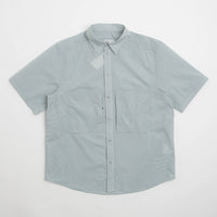 Cayl CHK 2Pocket Short Sleeve Shirt in Light Grey thumbnail