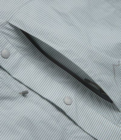 Cayl CHK 2Pocket Short Sleeve Shirt in Light Grey