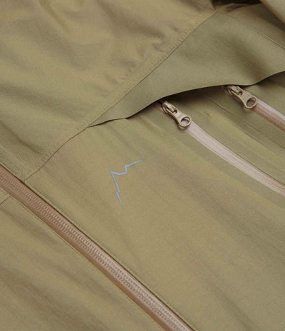 Cayl Light 3L Double Zip Jacket in Sand Brown