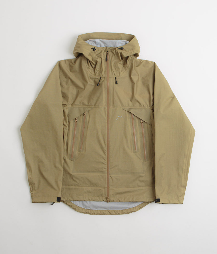 Cayl Light 3L Double Zip Jacket in Sand Brown