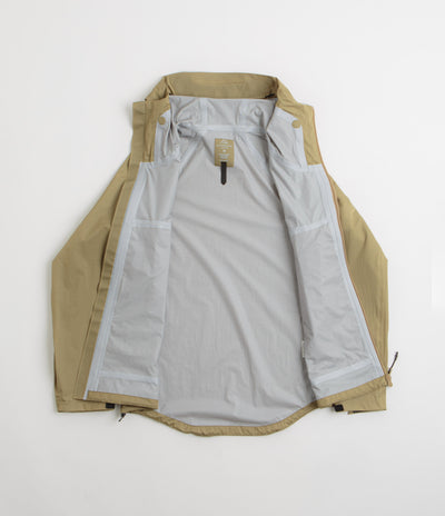 Cayl Light 3L Double Zip Jacket in Sand Brown