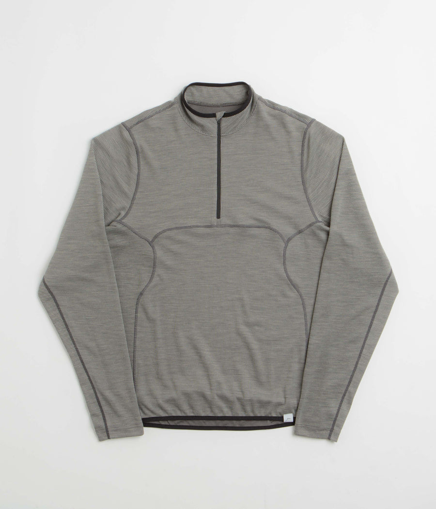 Cayl Live Wool Mix Half Zip Sweatshirt in Charcoal