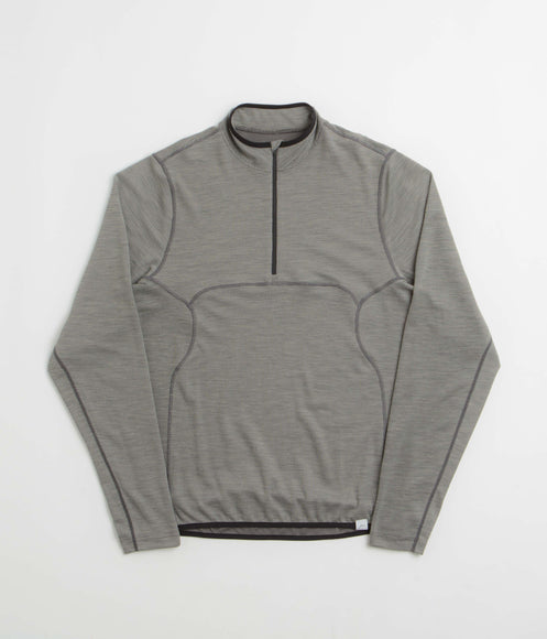 Cayl Live Wool Mix Half Zip Sweatshirt - Charcoal