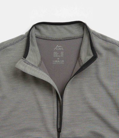 Cayl Live Wool Mix Half Zip Sweatshirt - Charcoal