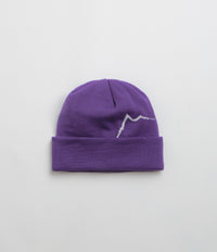 Cayl Logo Long Beanie in Violet