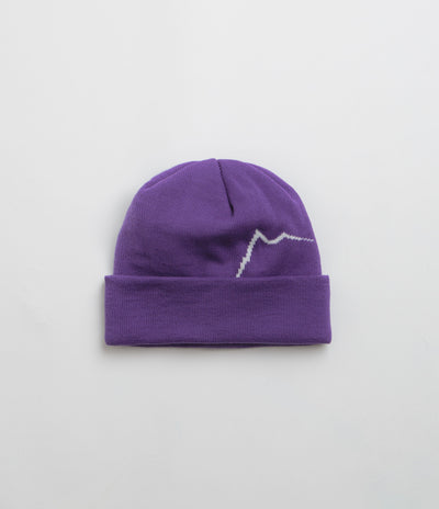 Cayl Logo Long Beanie in Violet