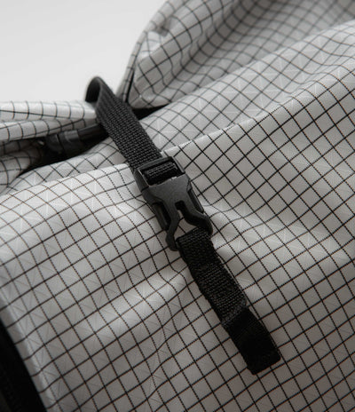 Cayl Mari Roll Top SM B-Grid Bag in White