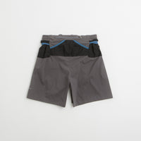 Cayl Nylon Trail Shorts in Grey thumbnail