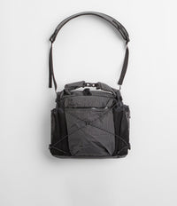 Cayl Rolltop Grid Cross Bag in Black
