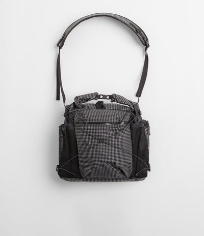 Cayl Rolltop Grid Cross Bag - Black