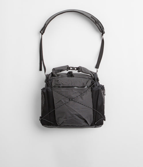 Cayl Rolltop Grid Cross Bag - Black