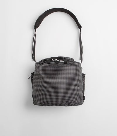 Cayl Rolltop Grid Cross Bag - Black