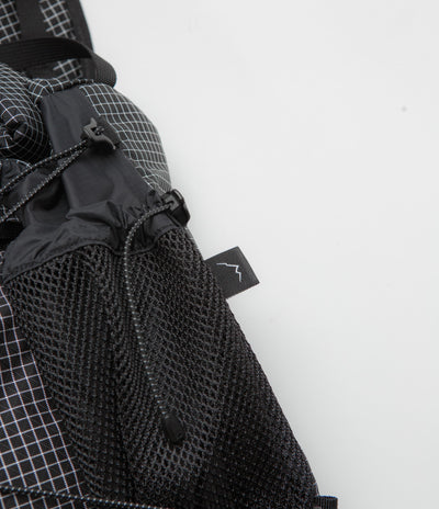 Cayl Rolltop Grid Cross Bag - Black