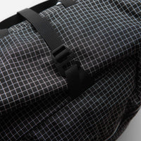 Cayl Rolltop Grid Cross Bag - Black thumbnail