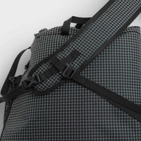 Cayl Rolltop Grid Cross Bag - Black thumbnail