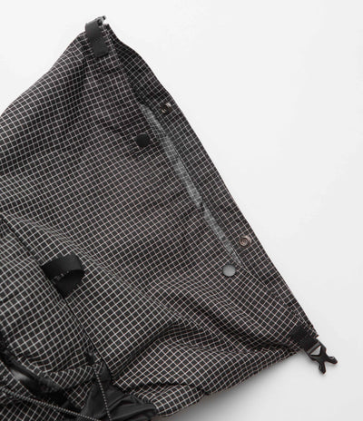 Cayl Rolltop Grid Cross Bag - Black