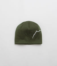 Cayl Short Logo Beanie in Olive