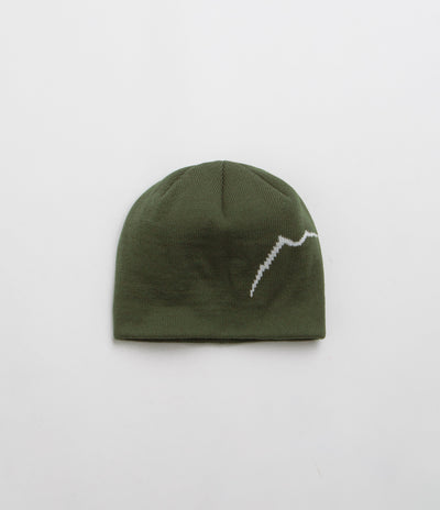 Cayl Short Logo Beanie in Olive
