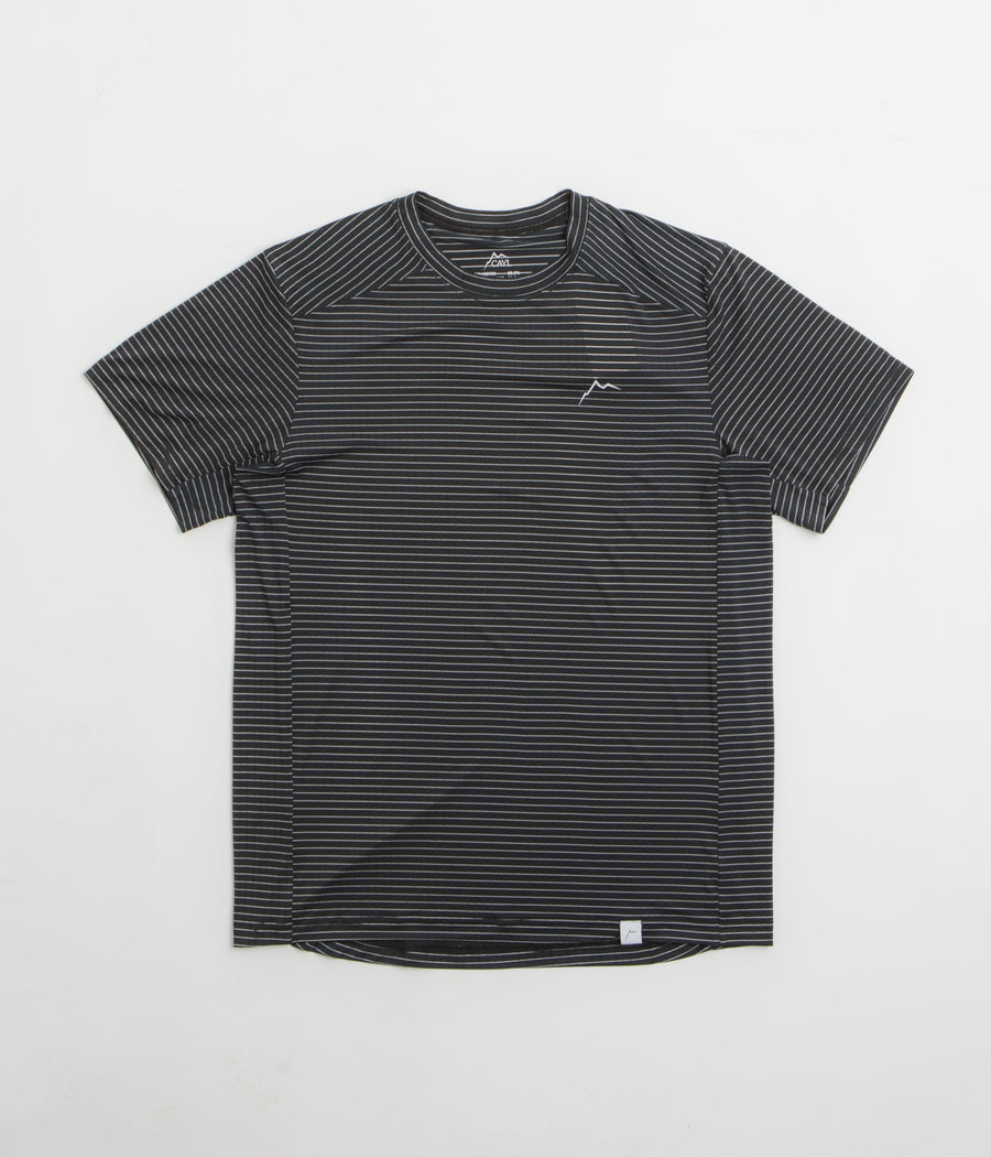 Cayl Stripe Logo T-Shirt in Black
