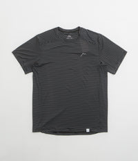 【CAYL】 stripe logo short sleeve / black Cayl Stripe Logo T-Shirt - Black | Flatspot