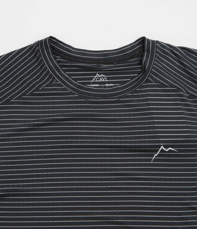 Cayl Stripe Logo T-Shirt in Black