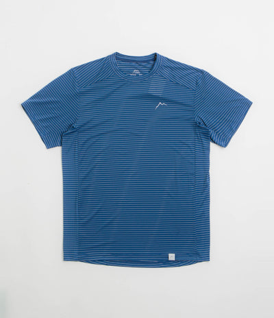 Cayl Stripe Logo T-Shirt in Blue
