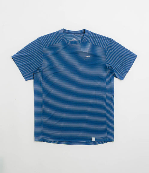 Cayl Stripe Logo T-Shirt - Blue