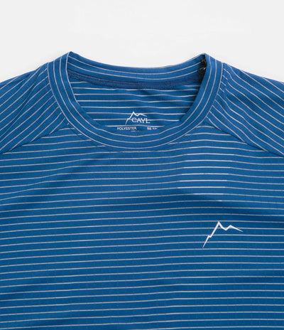 Cayl Stripe Logo T-Shirt in Blue
